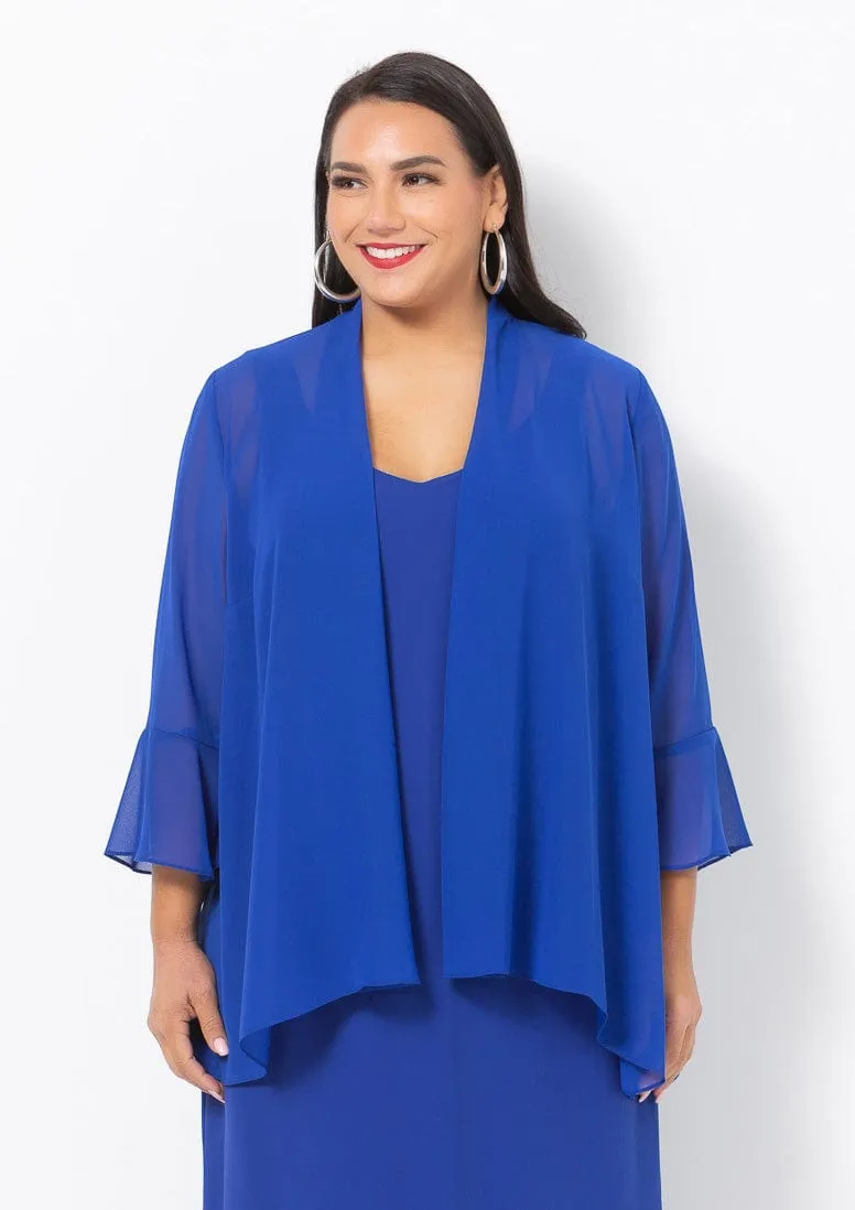 1087 Chiffon Evening Jacket