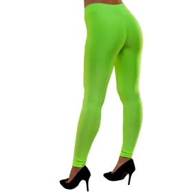 80s Neon Leggings Fancy Dress Costume Halloween Disco Dance