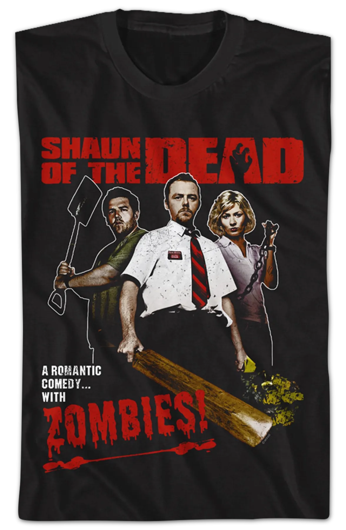 A Romantic Comedy With Zombies Shaun Of The Dead T-Shirt