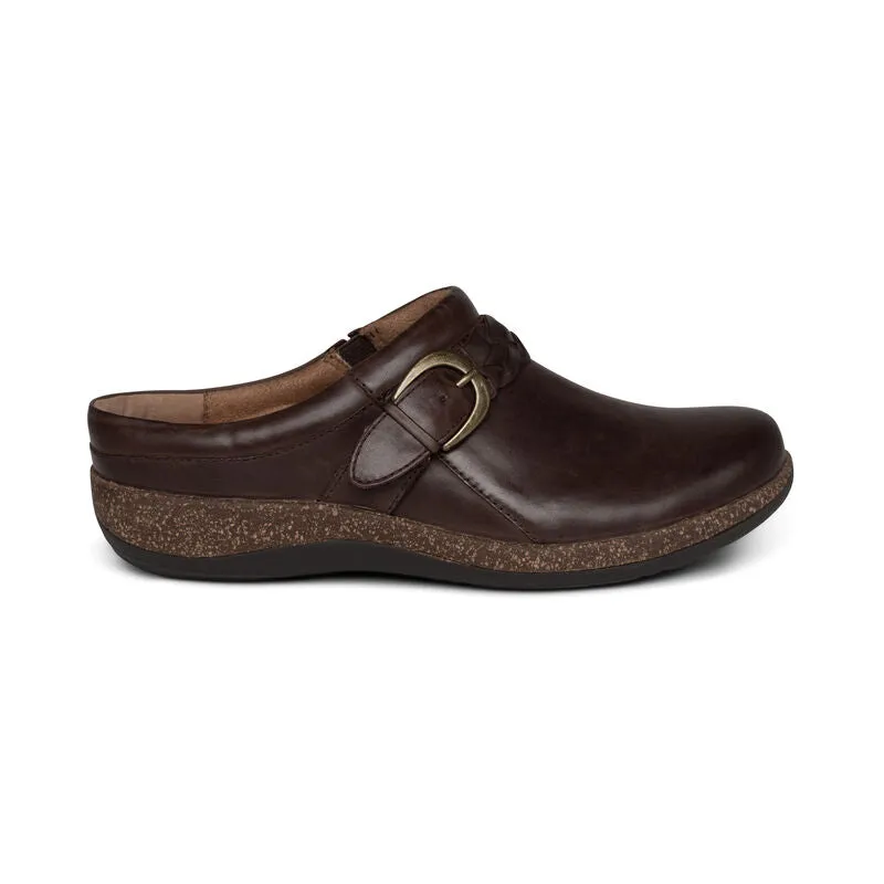 Aetrex Women's Libby Slip On Shoe - Brown DM202