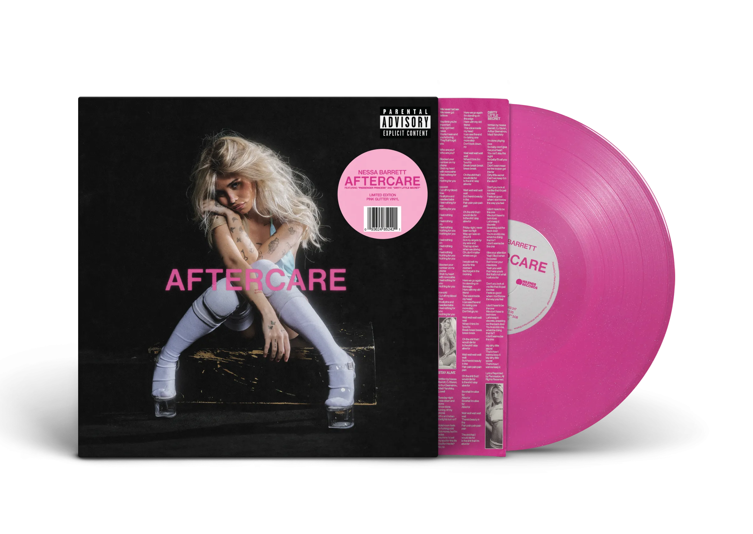 AFTERCARE Pink Glitter Vinyl LP