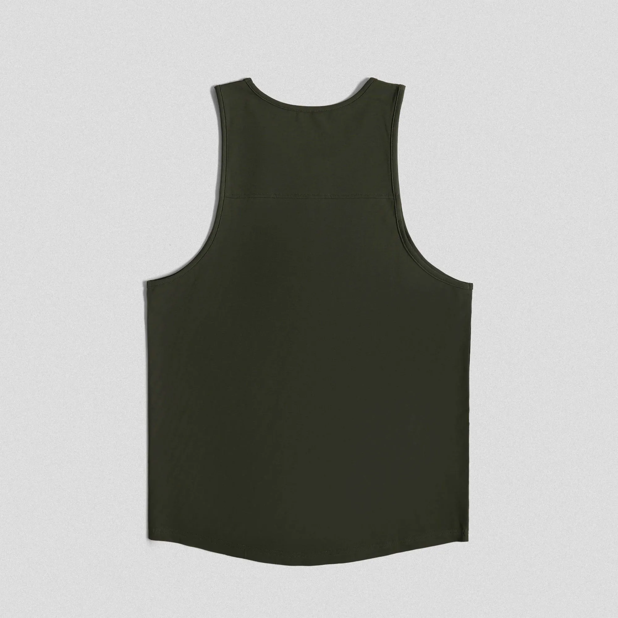 Ascend Scoop Hem Tank - OD Green