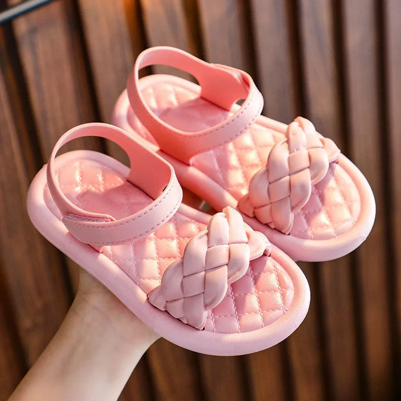 Baby Girls Sandals Solid Color Princess Children Shoes