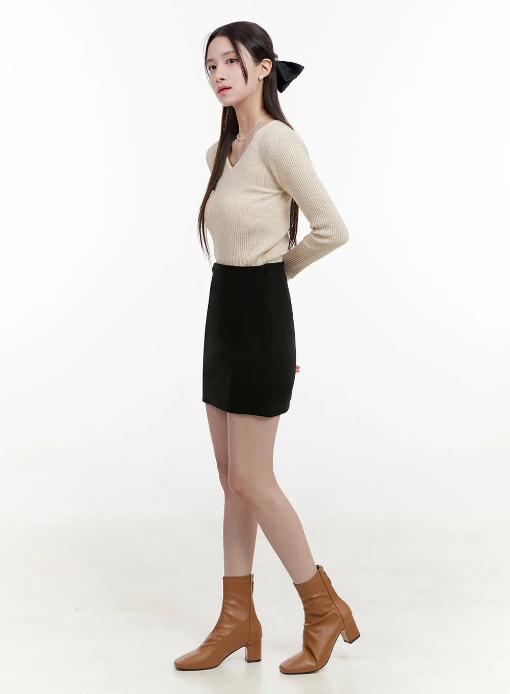 Basic Slim Mini Skirt OG429