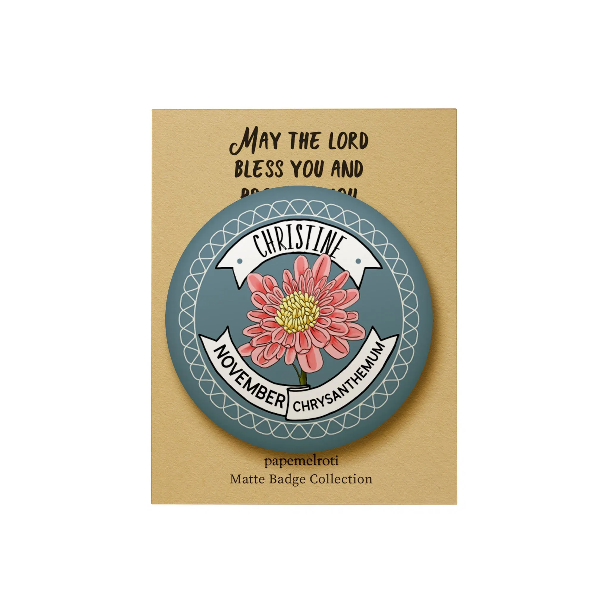 Birth Flower Badge