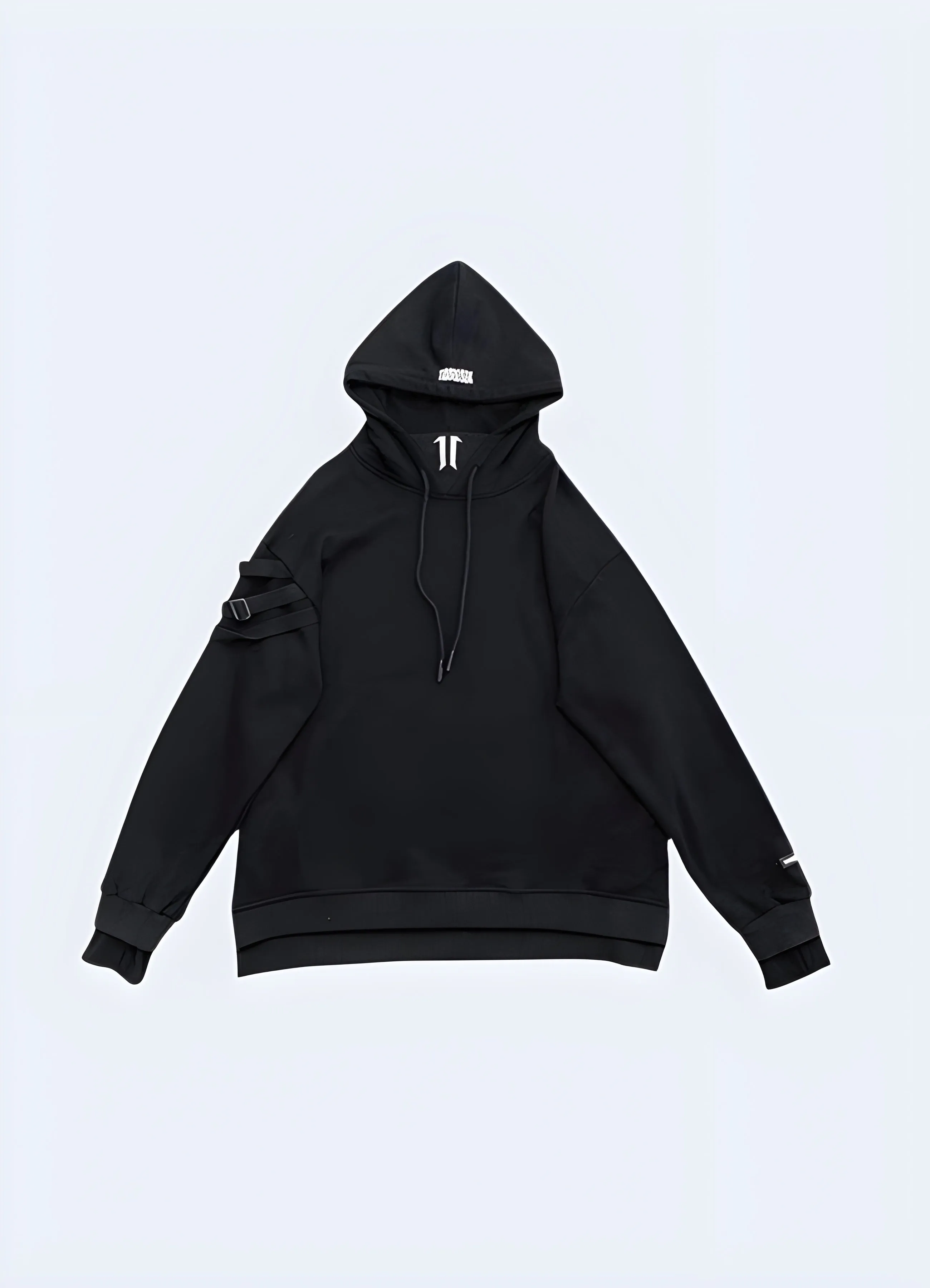 Black Techwear Hoodie