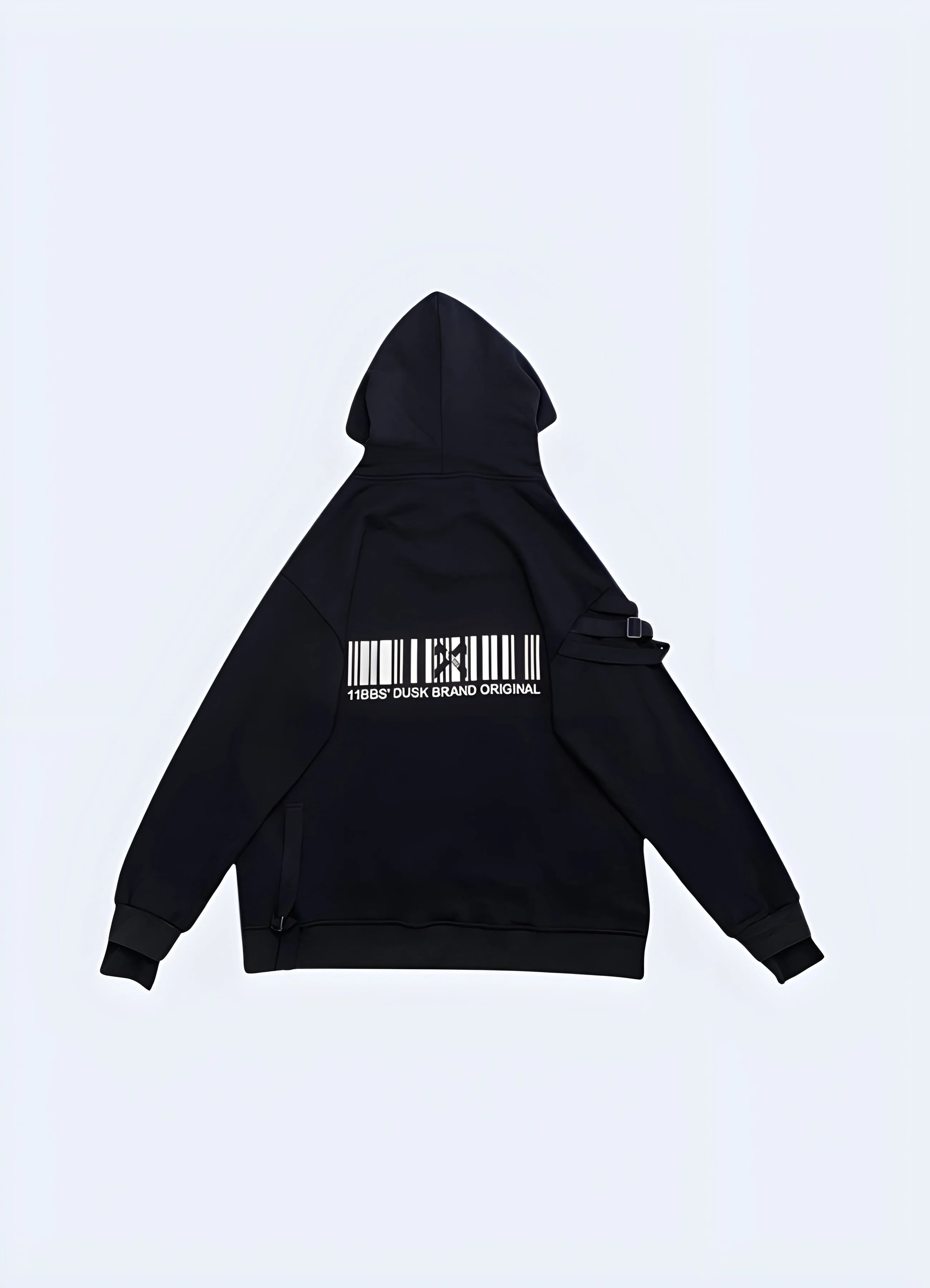 Black Techwear Hoodie