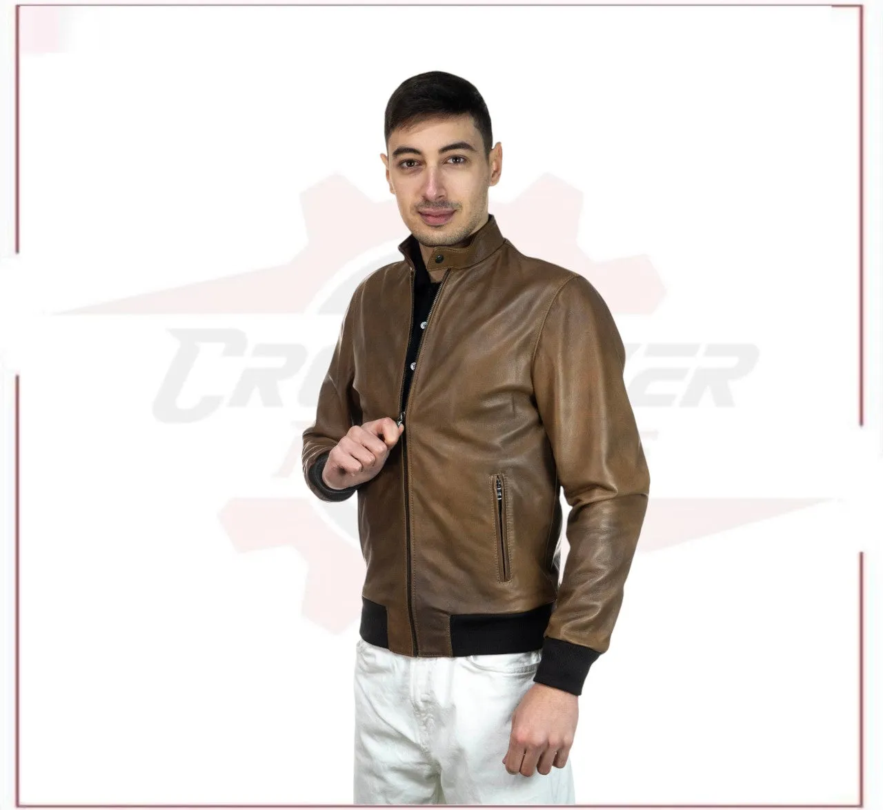 Bomber Napoli - Men’s Brown Bomber Jacket