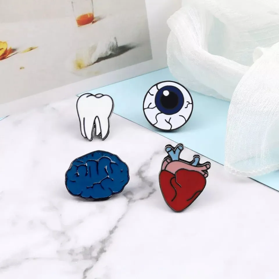 Brain & Heart Enamel Pin