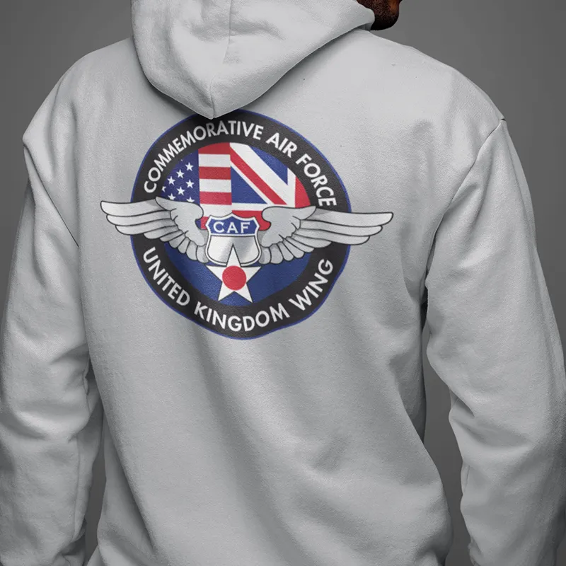 CAF UK WING (FRONT & BACK PRINT) ZIP HOODIE