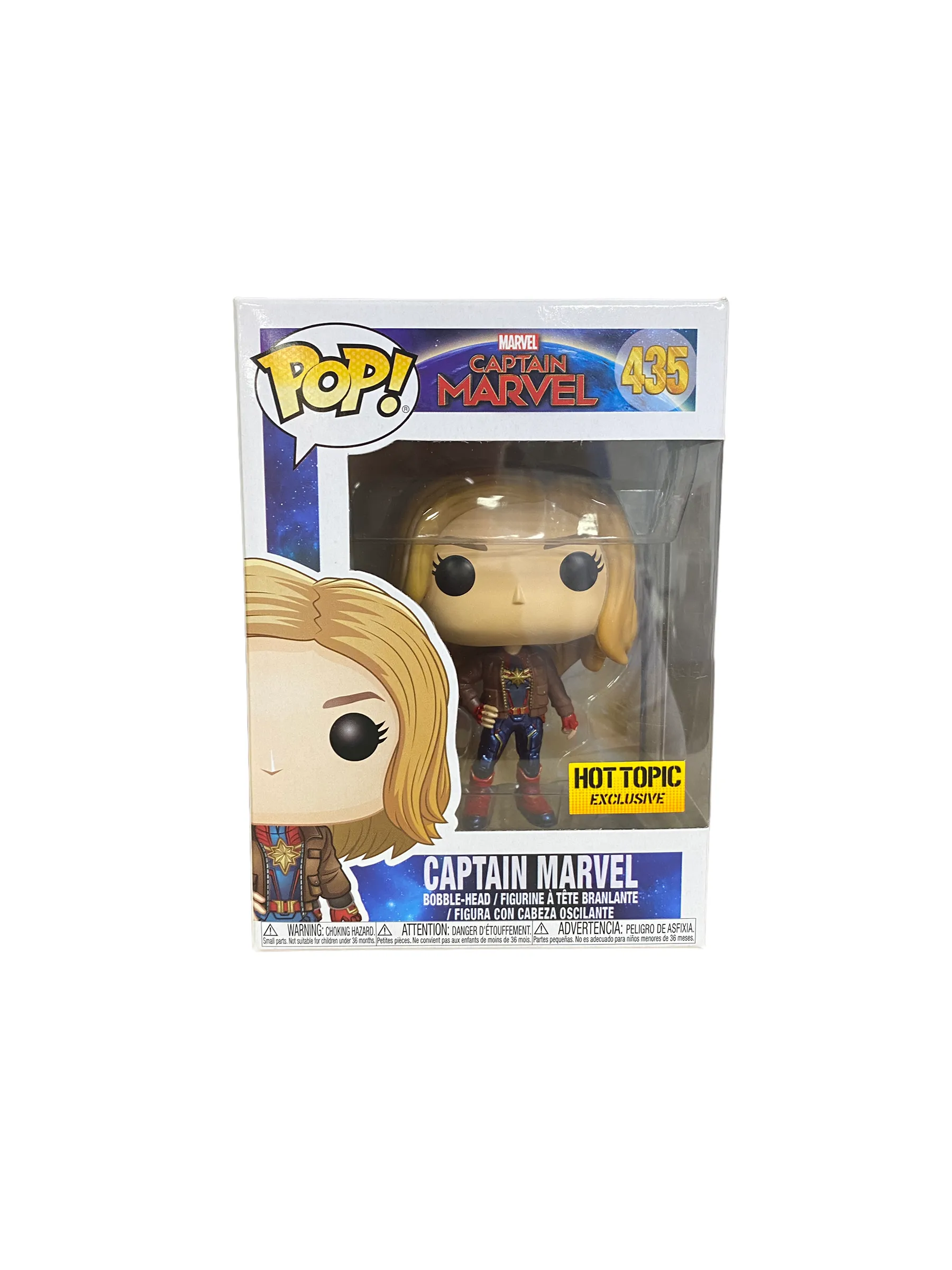 Captain Marvel #435 (w/ Jacket) Funko Pop! - Captain Marvel - Hot Topic Exclusive - Condition 9.5/10