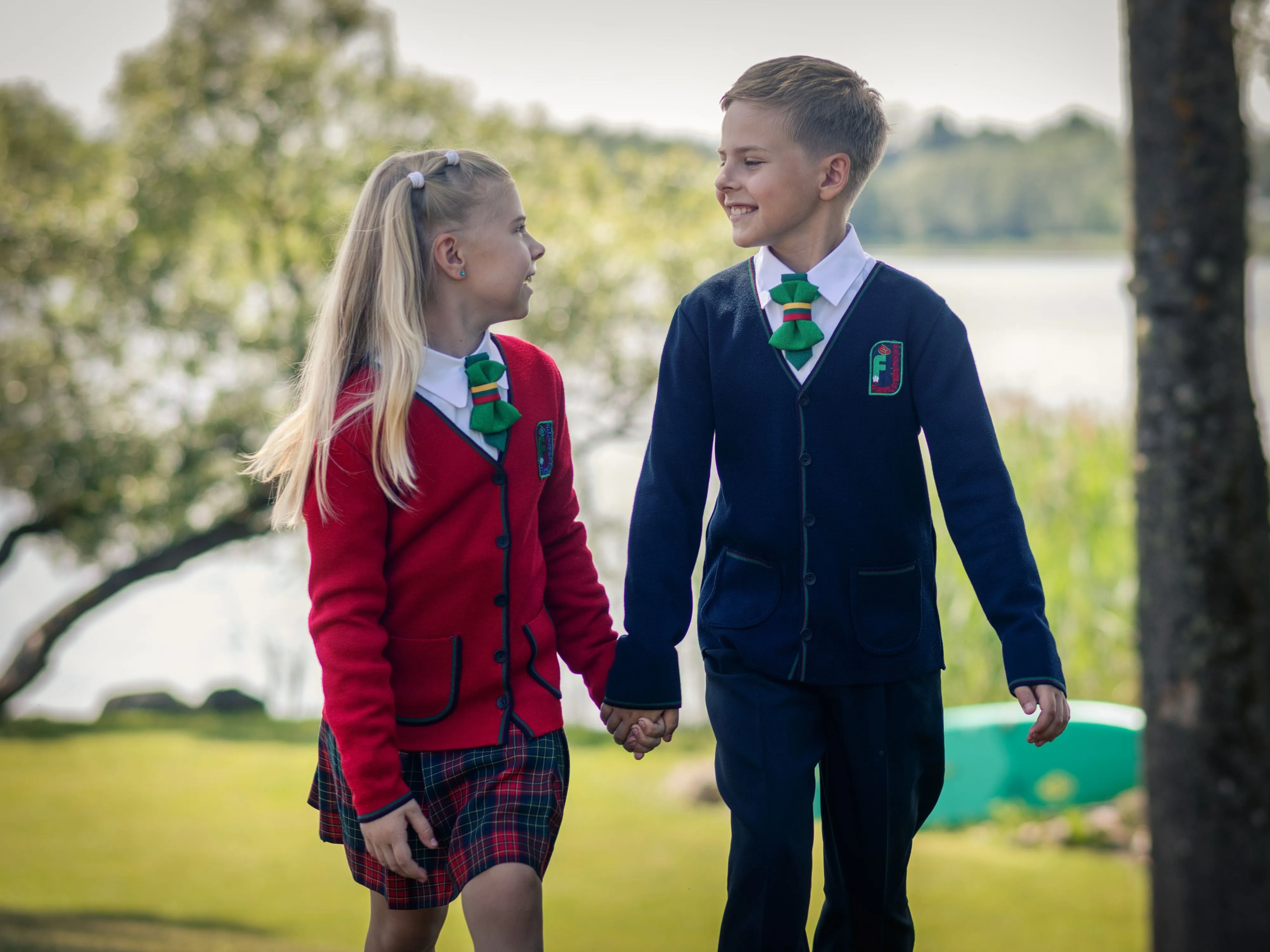 CHILDREN'S TIE TRICOLOUR