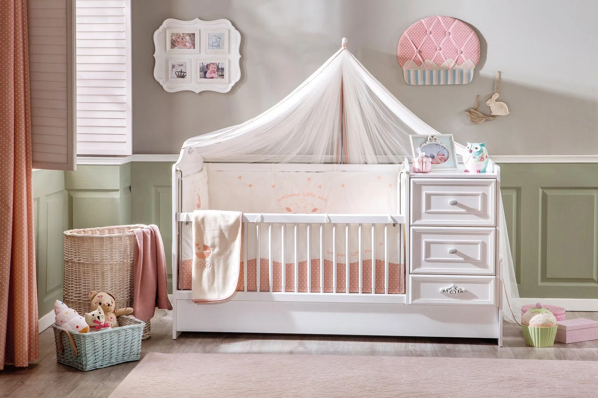 Cilek Romantic Baby Cot Canopy (Fits All Except 70X140 Cm)