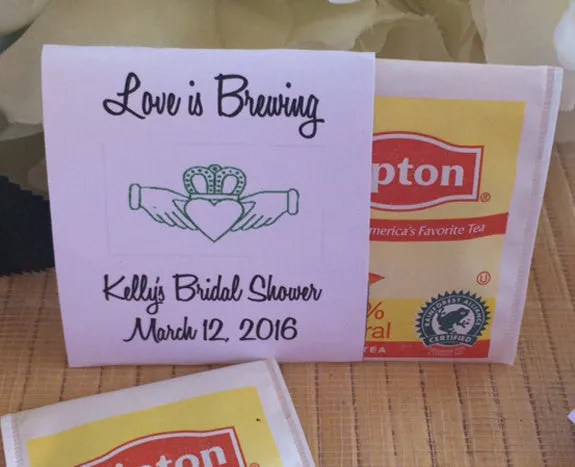 Claddagh Wedding Tea Packets