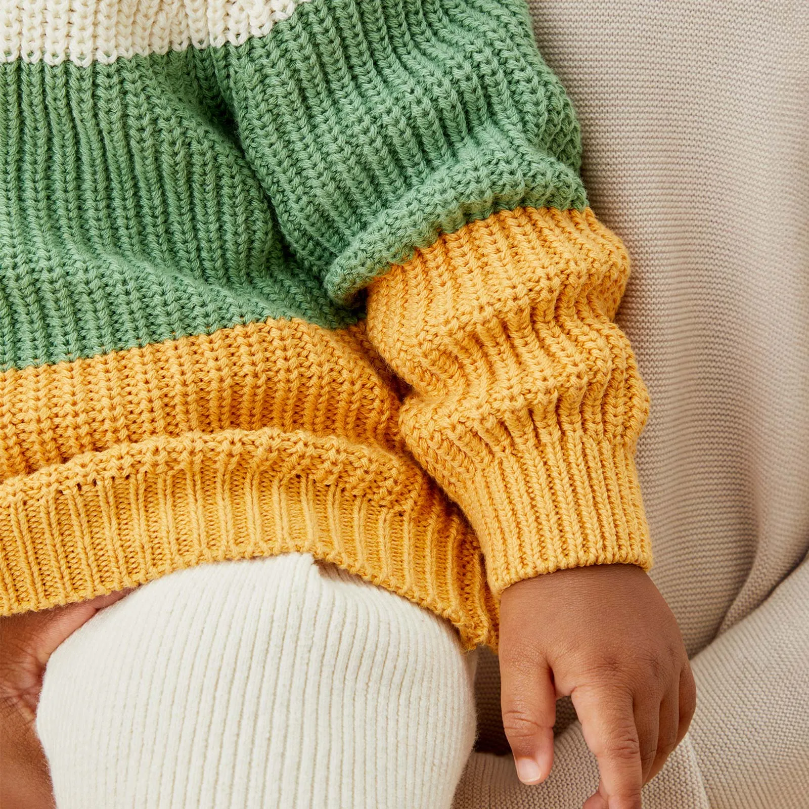 Colourblock Stripe Knitted Jumper & Leggings