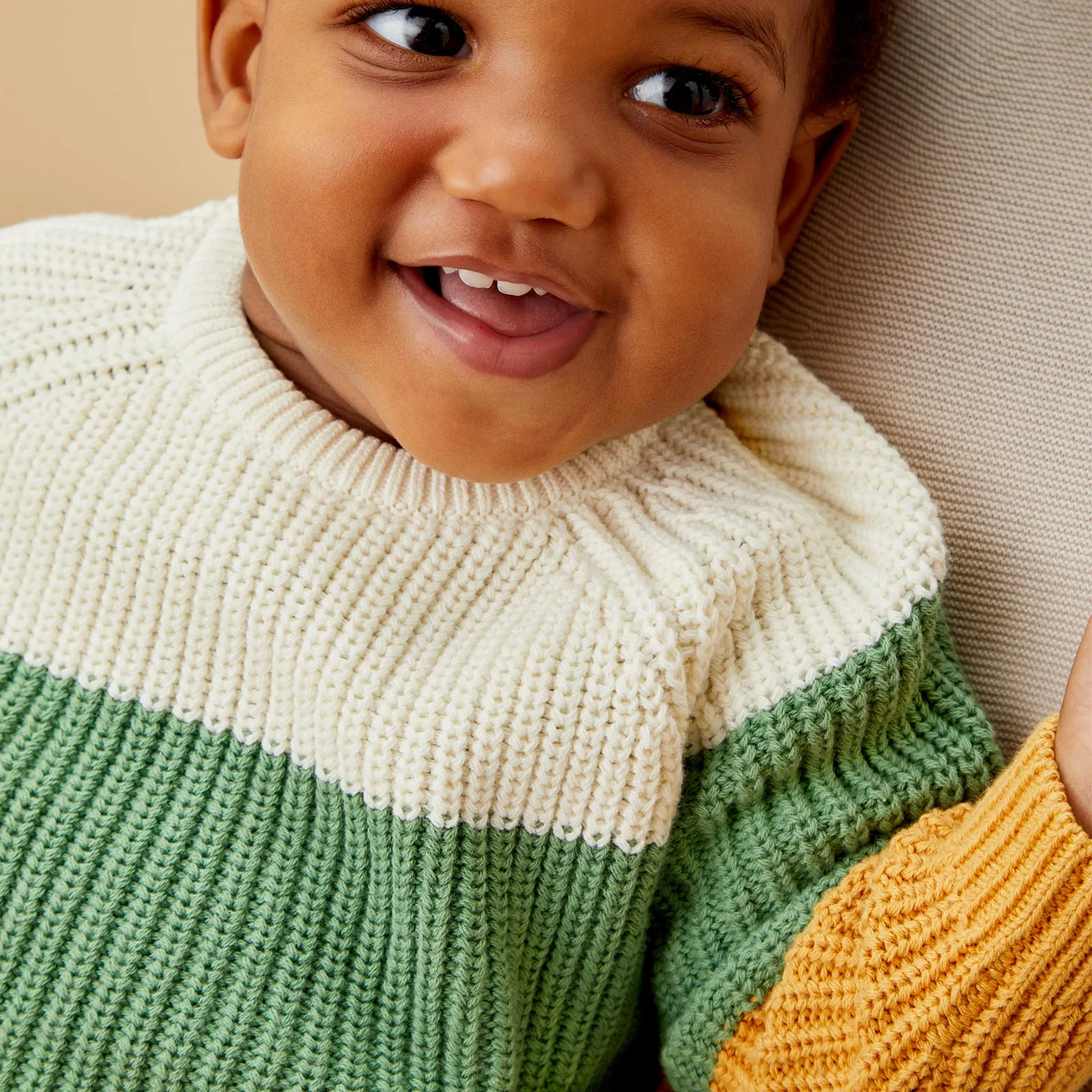 Colourblock Stripe Knitted Jumper & Leggings