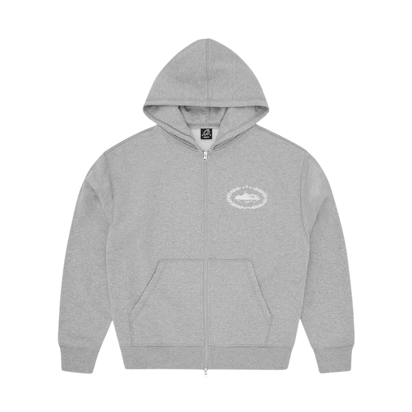 Corteiz Superior Royale Zip Hoodie 'Heather Grey'