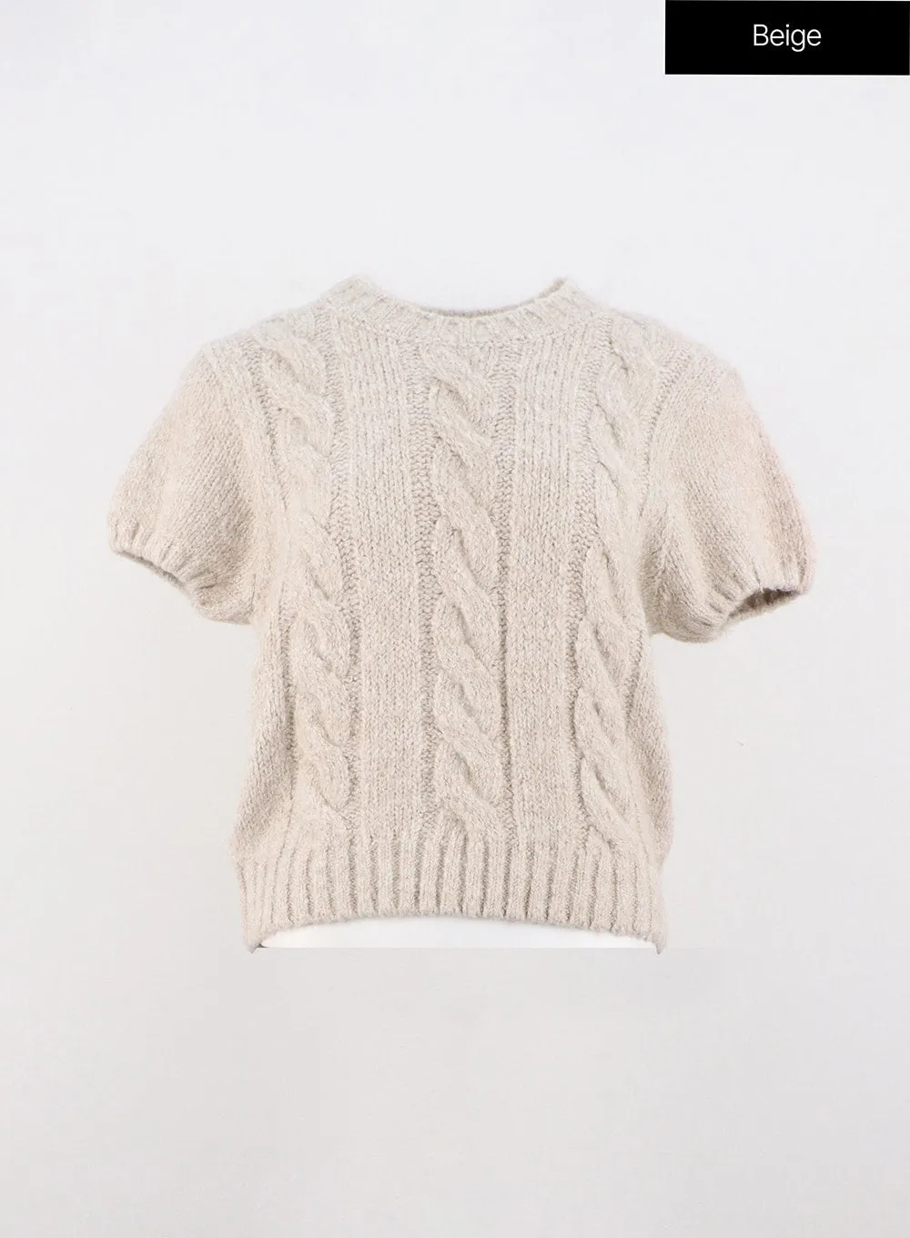 Cozy Cable Short Sleeve Knit OO319