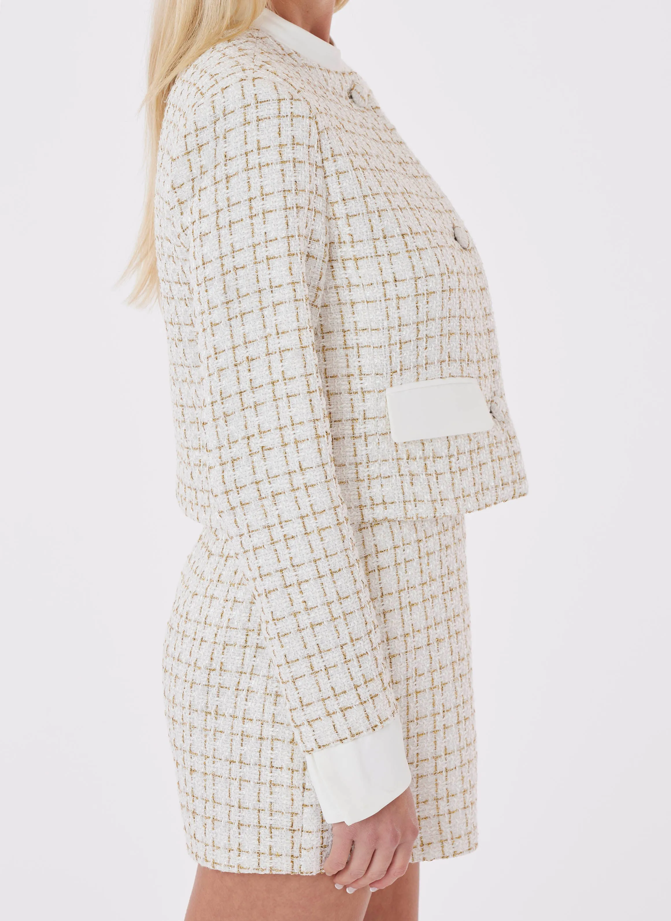 Cream Tweed Jacket