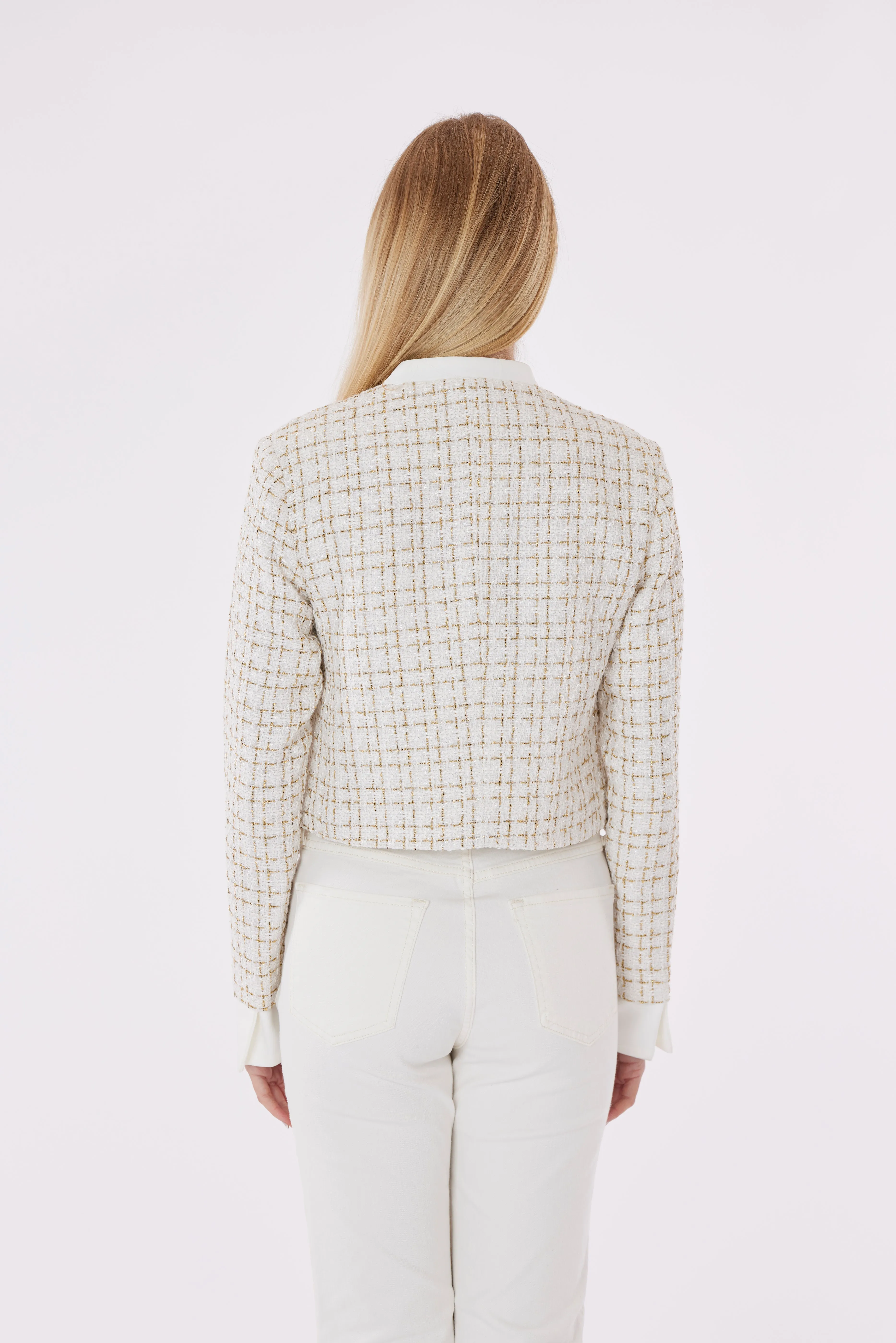 Cream Tweed Jacket