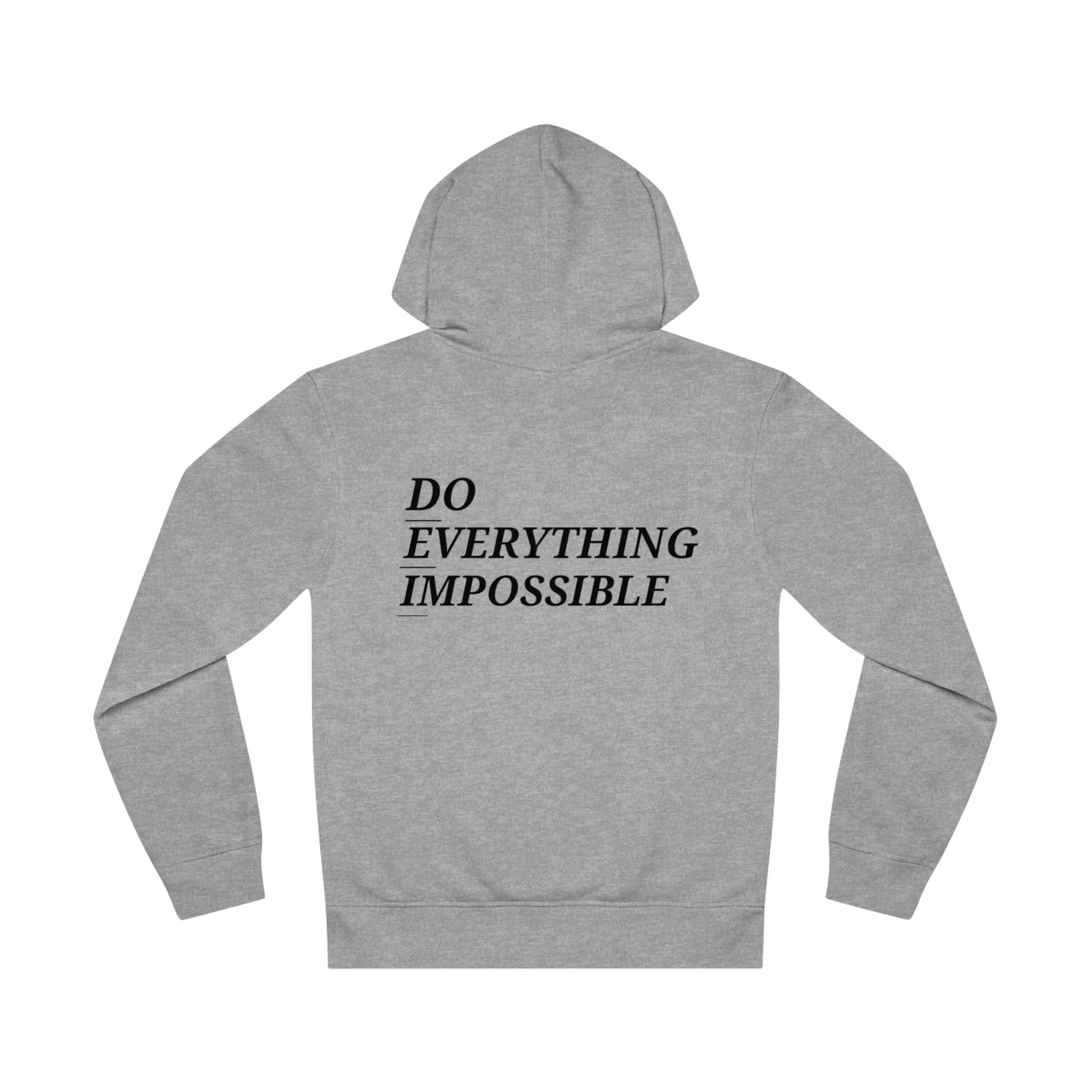 DEI 25 Black Logo Unisex Drummer Hoodie - 'Do Everything Impossible' Inspirational Sweatshirt