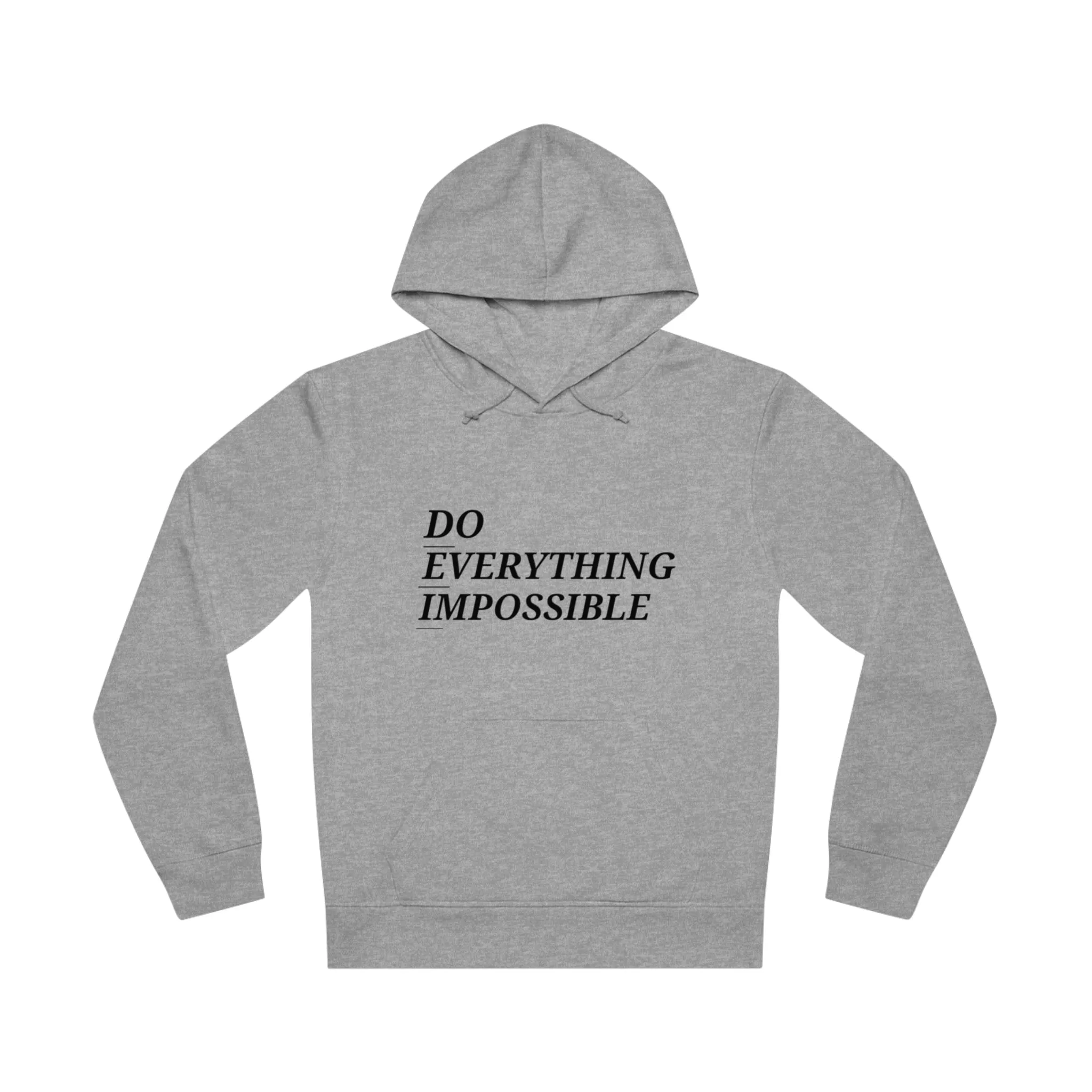 DEI 25 Black Logo Unisex Drummer Hoodie - 'Do Everything Impossible' Inspirational Sweatshirt