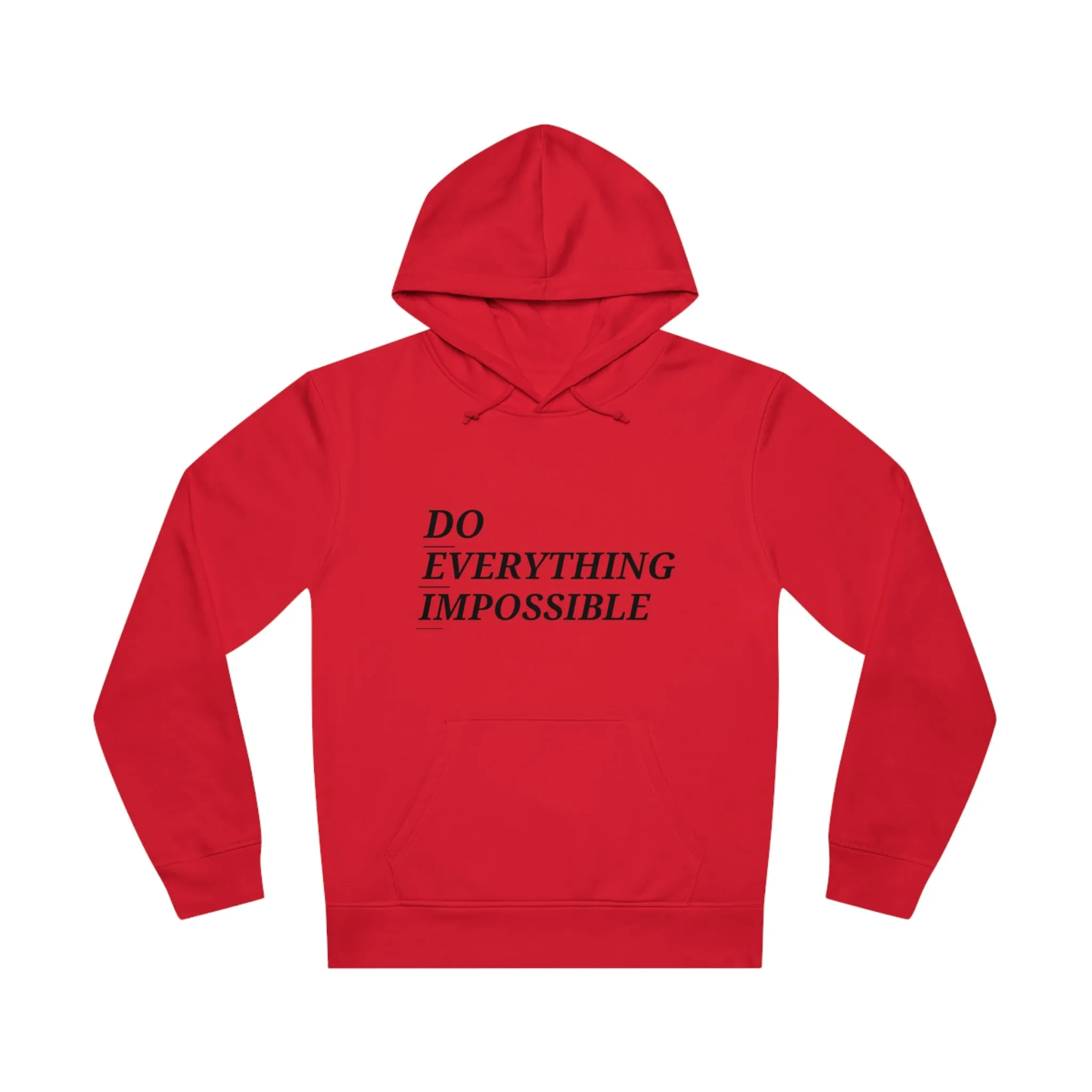 DEI 25 Black Logo Unisex Drummer Hoodie - 'Do Everything Impossible' Inspirational Sweatshirt