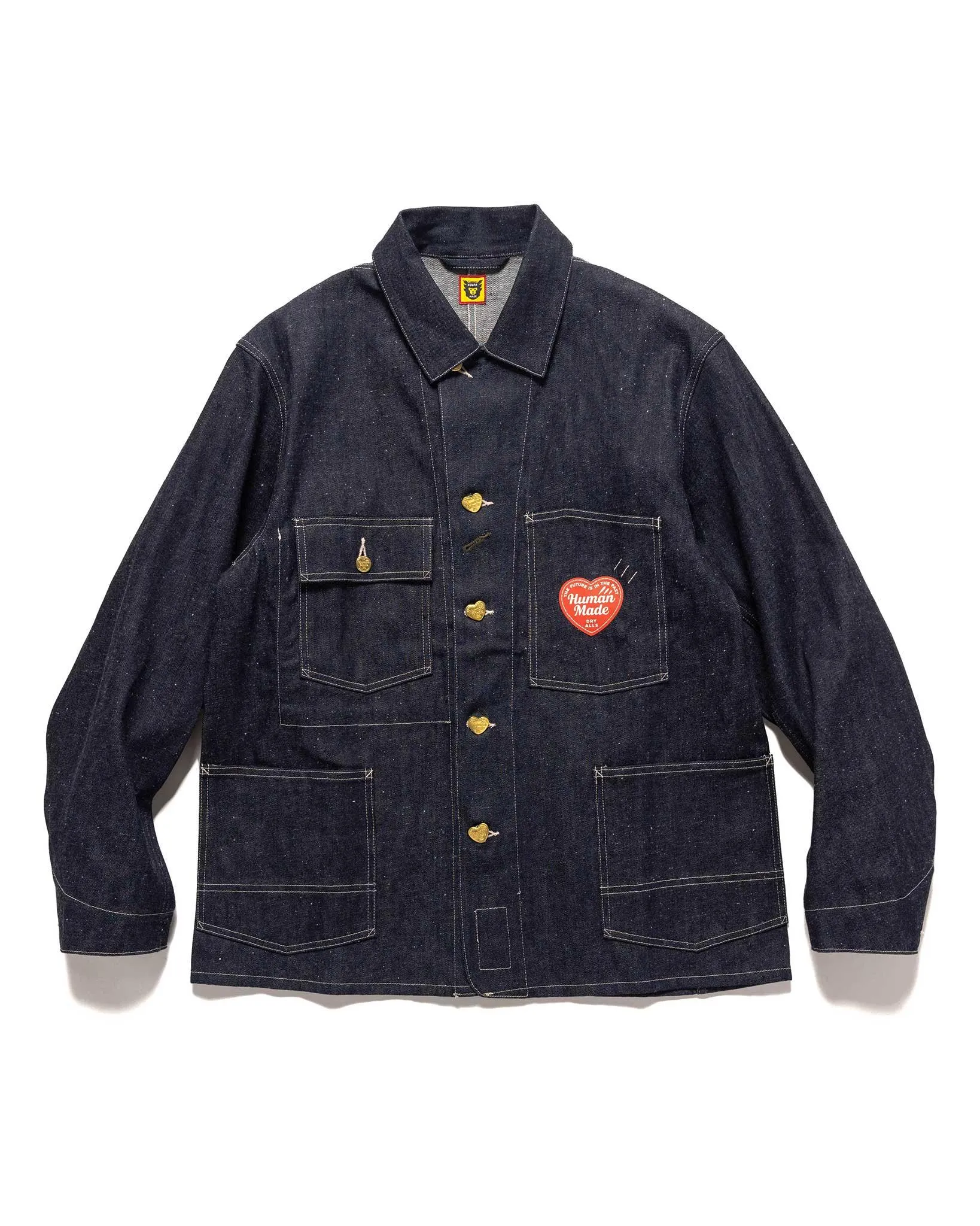 Denim Coverall Jacket Past Rigid Indigo