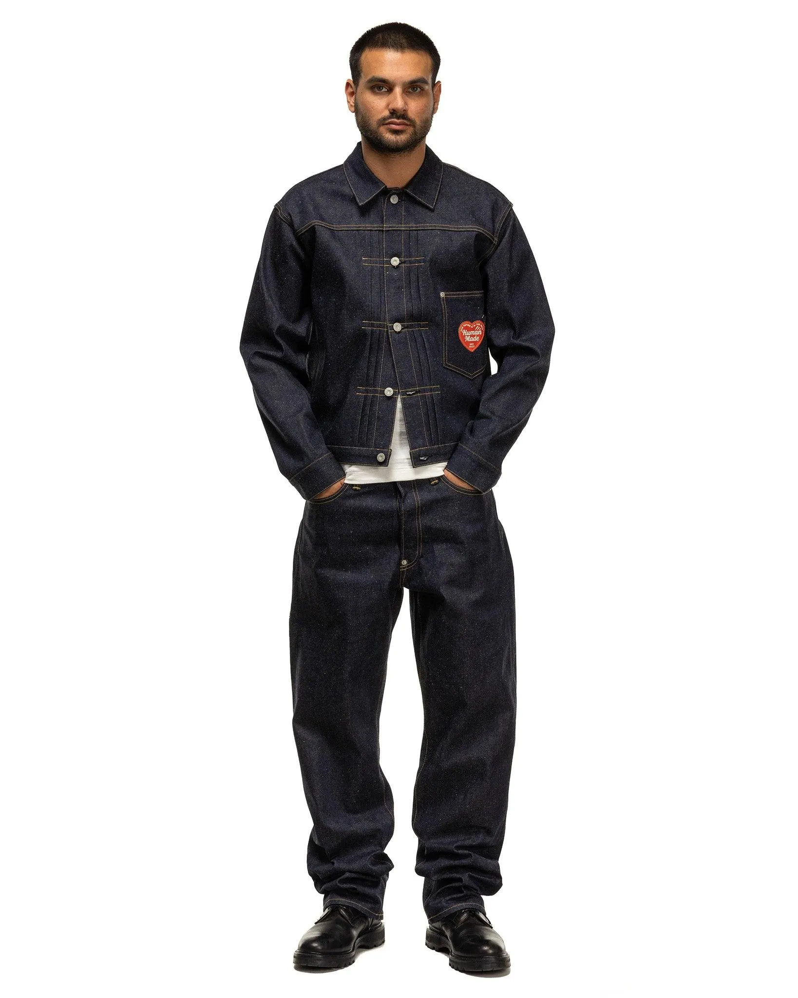 Denim Work Jacket Past Rigid Indigo