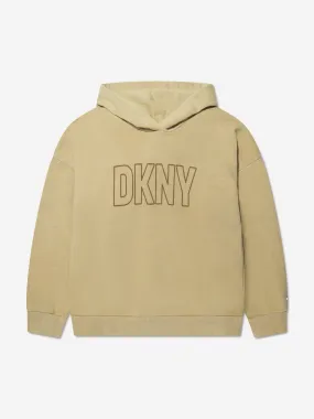 DKNY Kids Logo Hoodie in Beige