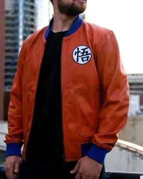 Dragon Ball Z Goku Orange Leather Jacket