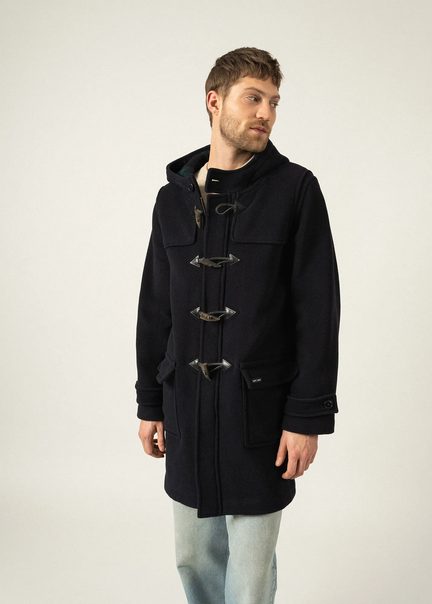 Duffle-coat Antarctique - en drap de laine (NAVY)