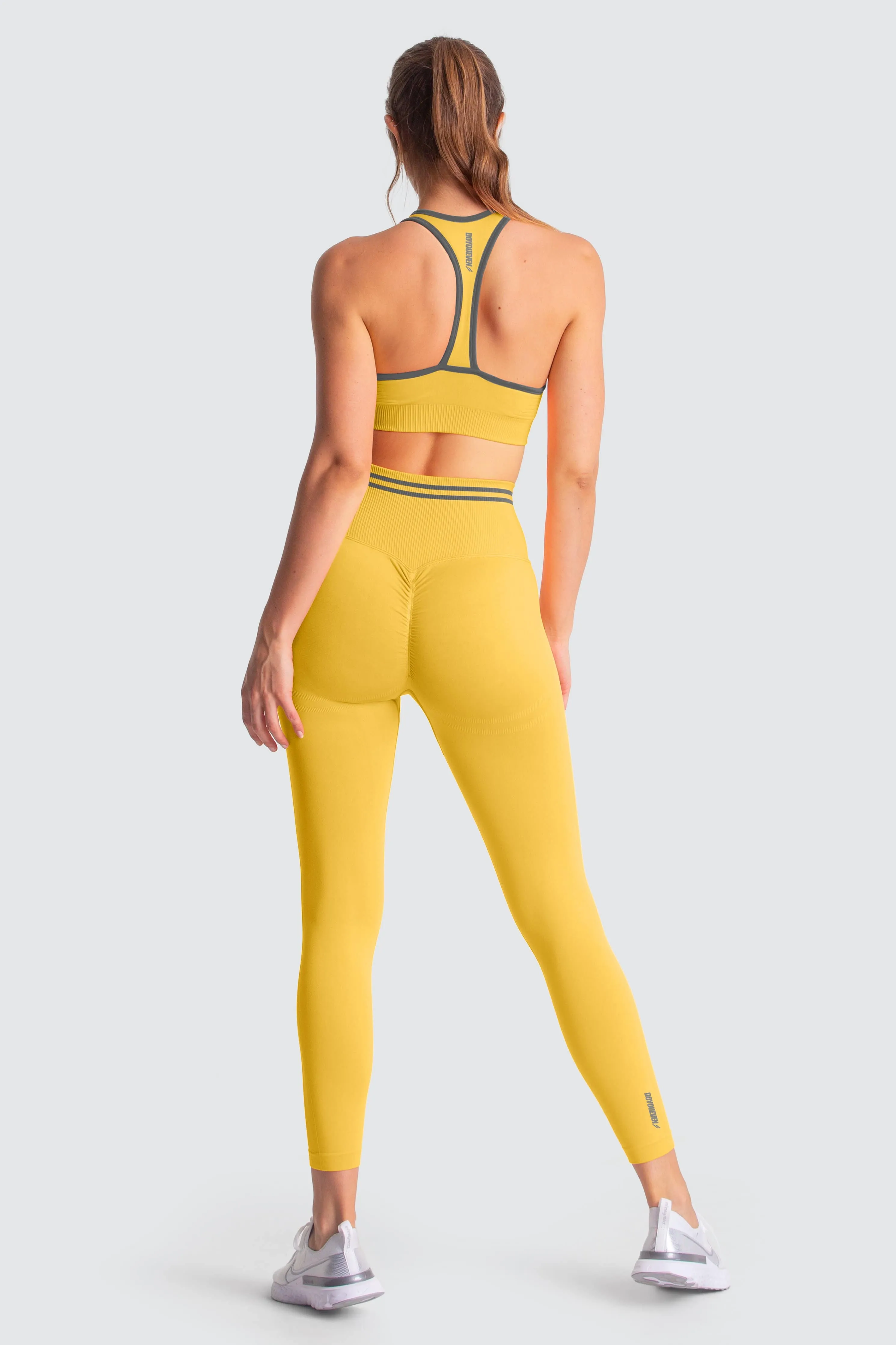 DYE Scrunch Seamless Leggings - Sunny Yellow