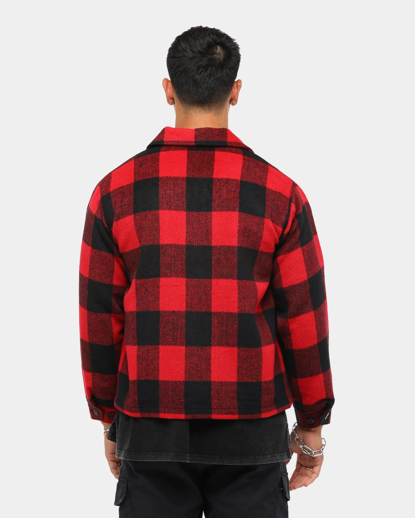 ENES Men's Contraband Tartan Jacket Red/Black