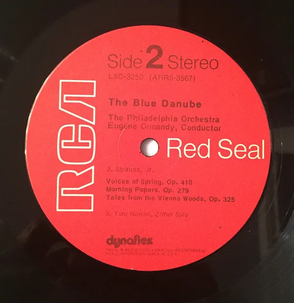 Eugene Ormandy Conducts The Philadelphia Orchestra - The Blue Danube - All Time Favorite Waltzes By Johann Strauss (LP) (NM or M-)