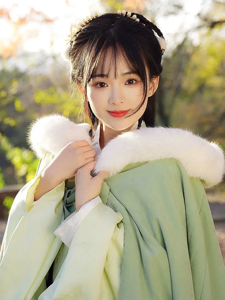 Fang Shui 防水 Waterproof Doupeng Fur Cloak Hanfu Accessory