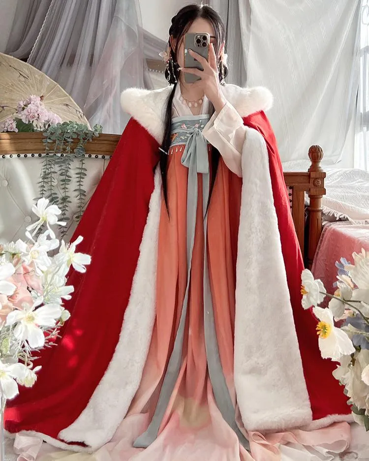 Fang Shui 防水 Waterproof Doupeng Fur Cloak Hanfu Accessory