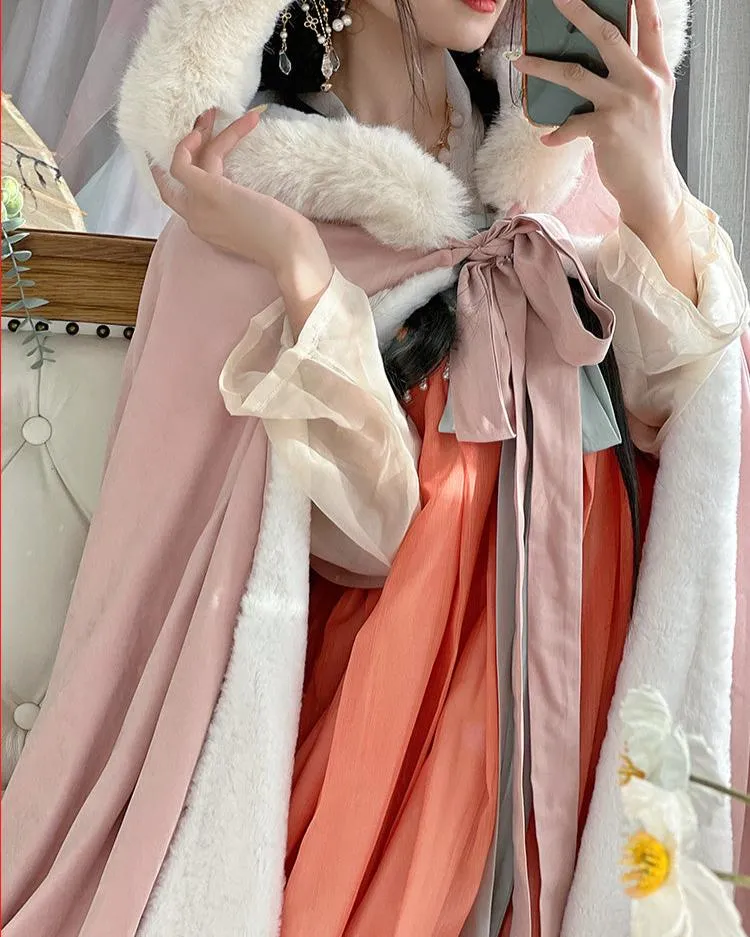 Fang Shui 防水 Waterproof Doupeng Fur Cloak Hanfu Accessory