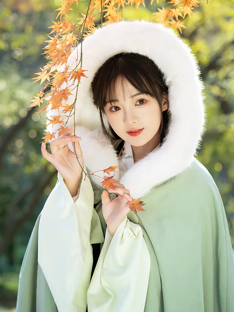 Fang Shui 防水 Waterproof Doupeng Fur Cloak Hanfu Accessory