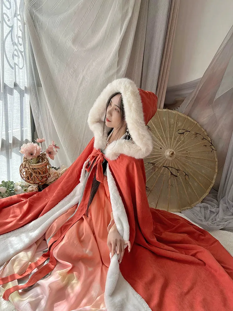 Fang Shui 防水 Waterproof Doupeng Fur Cloak Hanfu Accessory