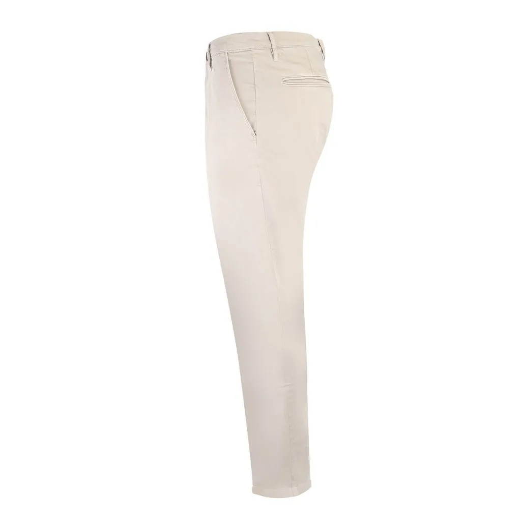 FRADI Satin Cotton Stretch Chino MUD REG