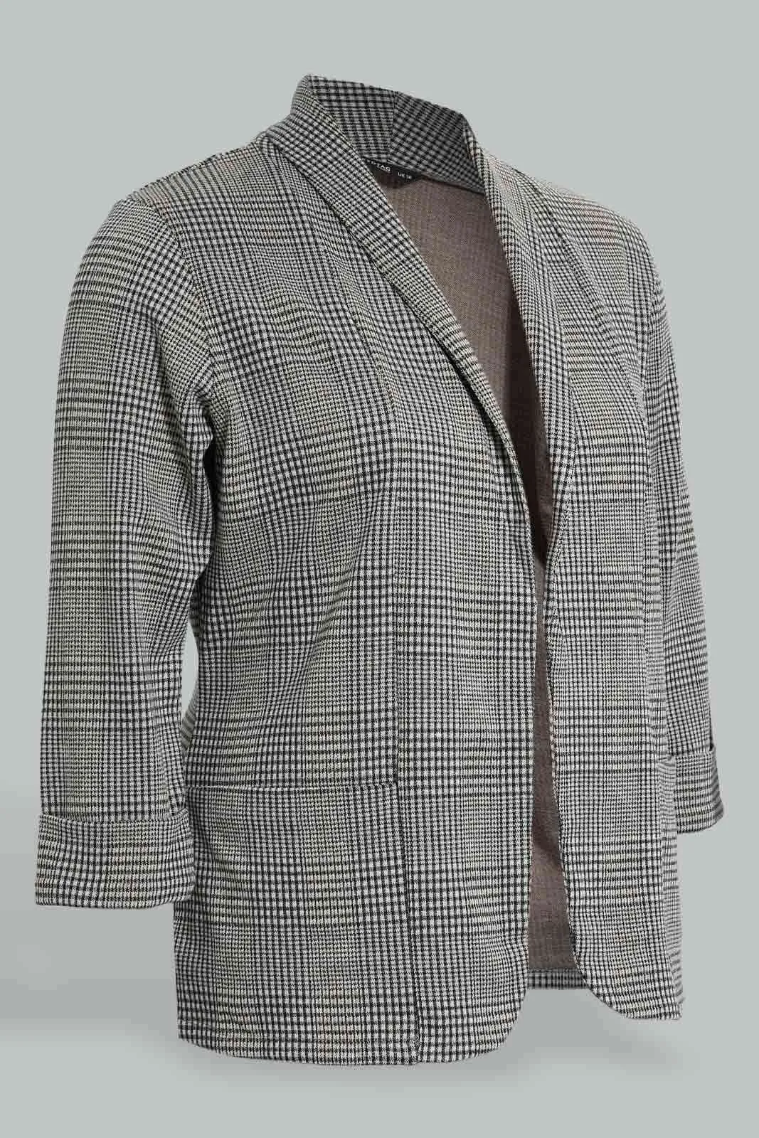 Grey Checkered Jacket