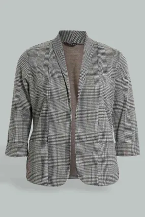 Grey Checkered Jacket