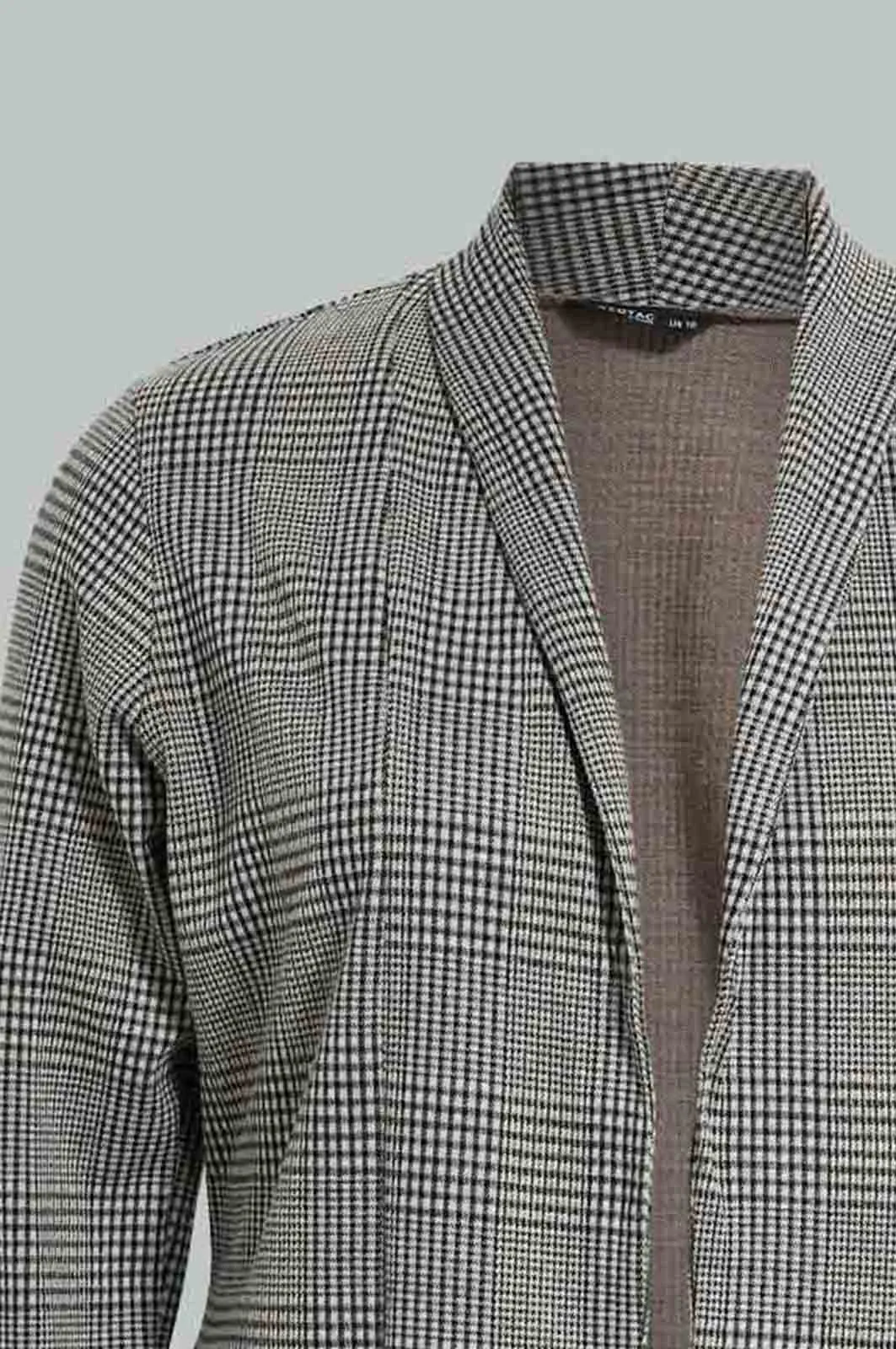 Grey Checkered Jacket