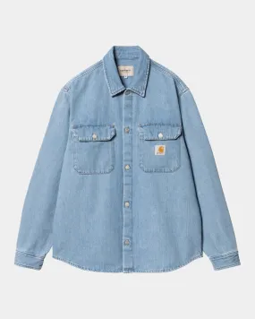 Harvey Shirt Jacket | Blue (dark bleached)