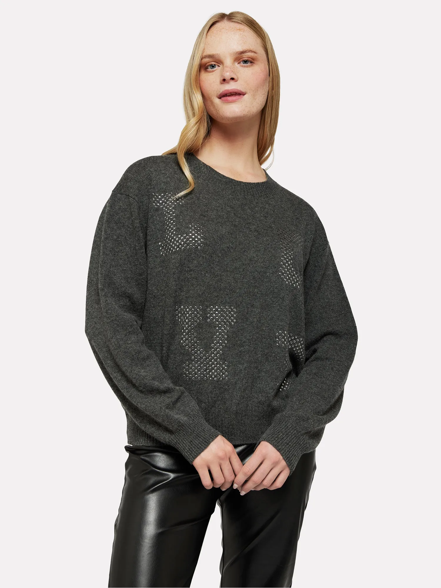 Hot Fix Love Crew Neck Jumper