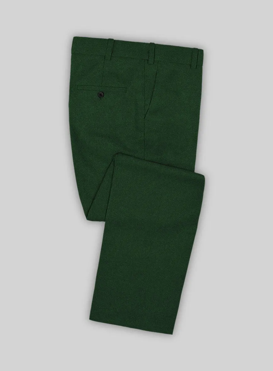 Italian Turna Green Flannel Suit