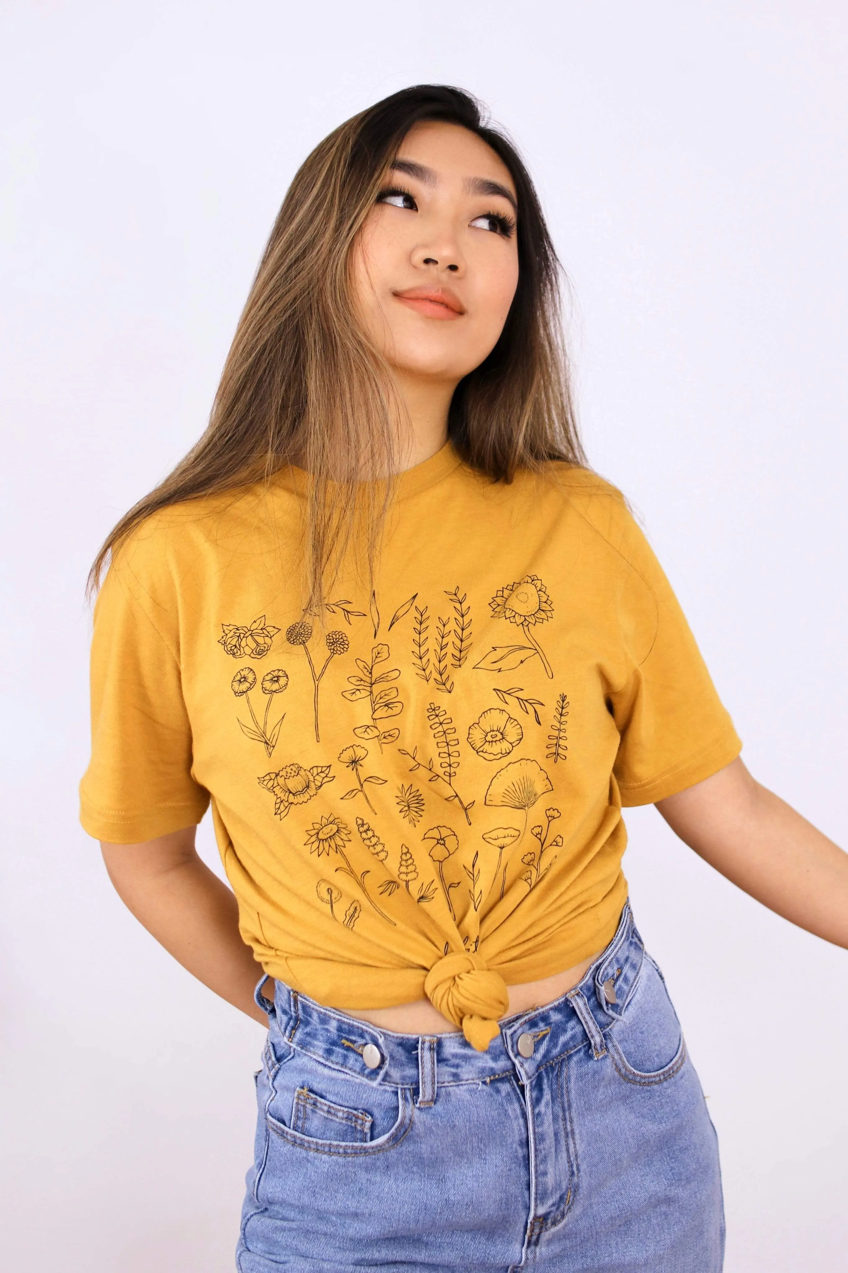 JenerationDIY: Exclusive Floral Mustard Shirt