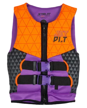 Jetpilot The Cause F/E Youth Neo Vest - Orange Level 50 - 2023