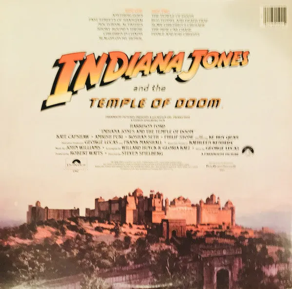 John Williams (4) - Indiana Jones And The Temple Of Doom (The Original Motion Picture Soundtrack) (LP, Album, Club, Gat) (VG )